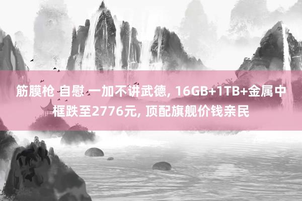 筋膜枪 自慰 一加不讲武德， 16GB+1TB+金属中框跌至2776元， 顶配旗舰价钱亲民