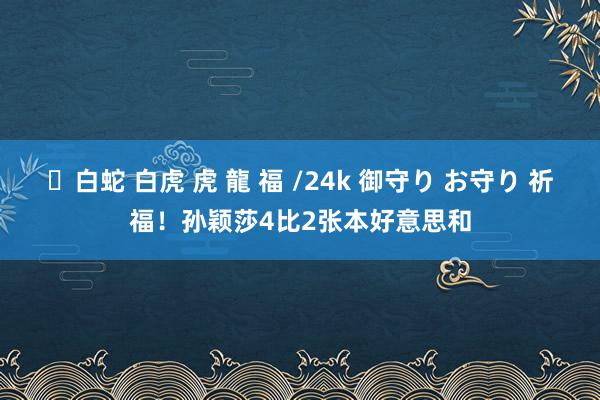 ✨白蛇 白虎 虎 龍 福 /24k 御守り お守り 祈福！孙颖莎4比2张本好意思和