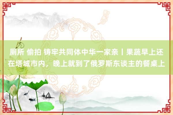 厕所 偷拍 铸牢共同体中华一家亲丨果蔬早上还在塔城市内，晚上就到了俄罗斯东谈主的餐桌上