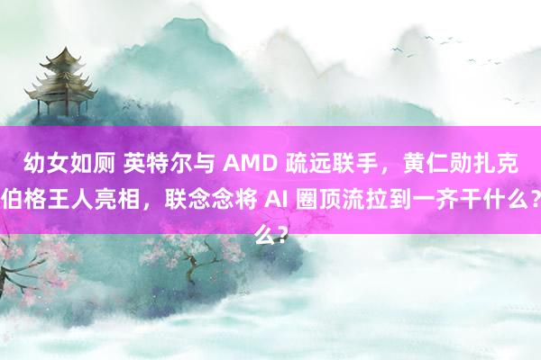 幼女如厕 英特尔与 AMD 疏远联手，黄仁勋扎克伯格王人亮相，联念念将 AI 圈顶流拉到一齐干什么？