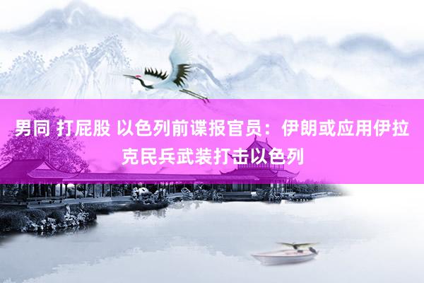 男同 打屁股 以色列前谍报官员：伊朗或应用伊拉克民兵武装打击以色列