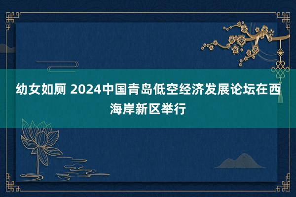 幼女如厕 2024中国青岛低空经济发展论坛在西海岸新区举行