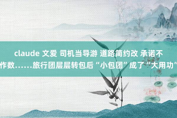 claude 文爱 司机当导游 道路简约改 承诺不作数……旅行团层层转包后“小包团”成了“大用功”