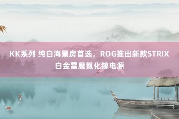 KK系列 纯白海景房首选，ROG推出新款STRIX白金雷鹰氮化镓电源