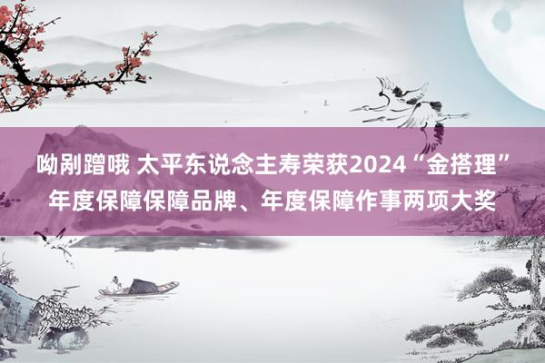 呦剐蹭哦 太平东说念主寿荣获2024“金搭理”年度保障保障品牌、年度保障作事两项大奖