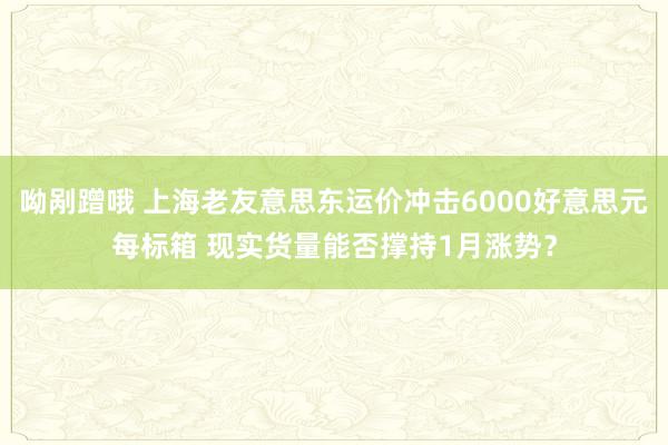 呦剐蹭哦 上海老友意思东运价冲击6000好意思元每标箱 现实货量能否撑持1月涨势？