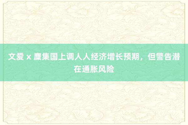 文爱 x 麇集国上调人人经济增长预期，但警告潜在通胀风险