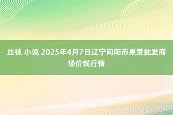 丝袜 小说 2025年4月7日辽宁向阳市果菜批发商场价钱行情